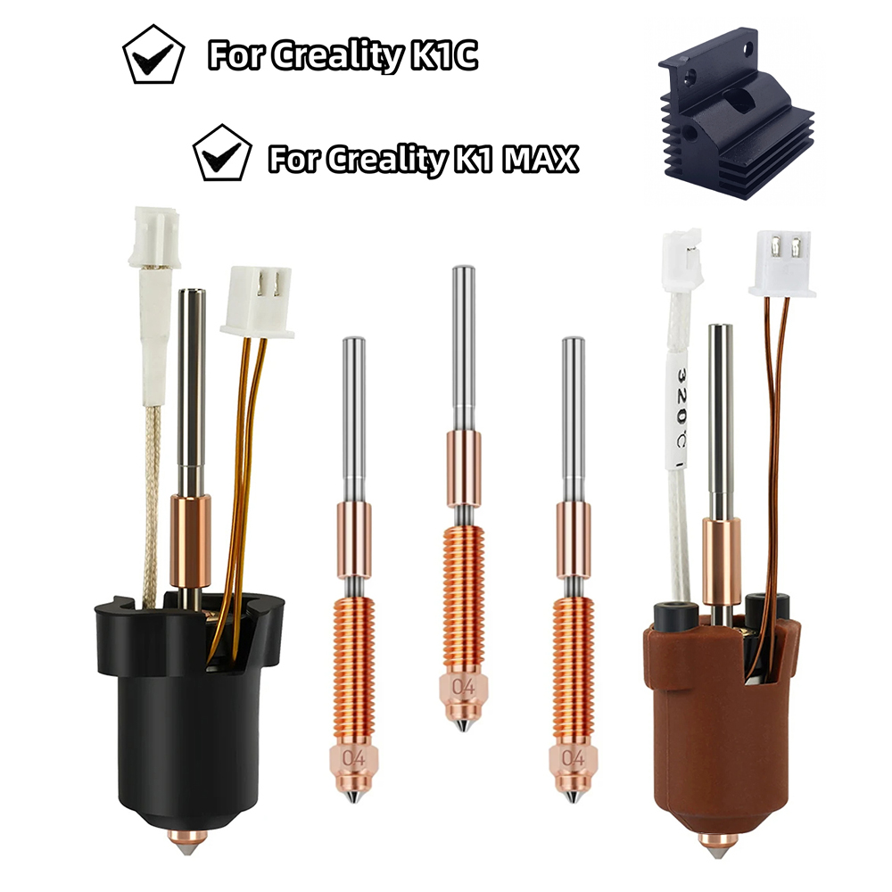 High Flow Ceramic Hotend - Kit Hotend Creality K1/K1C/K1 Max, Blok