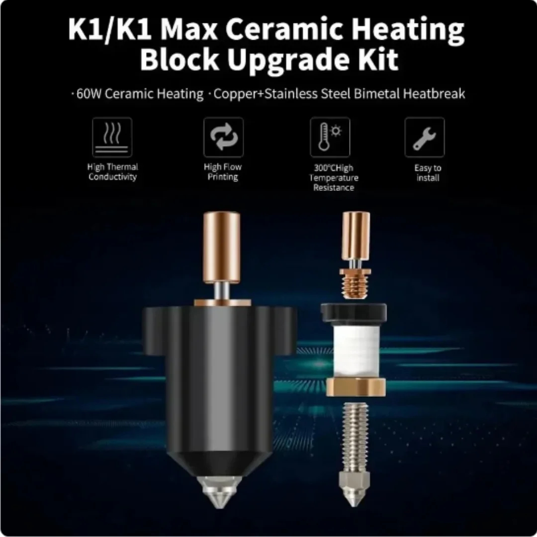 Untuk Creality K1 / K1 Max Hot - High Flow Ceramic Hotend ulasan dan harga