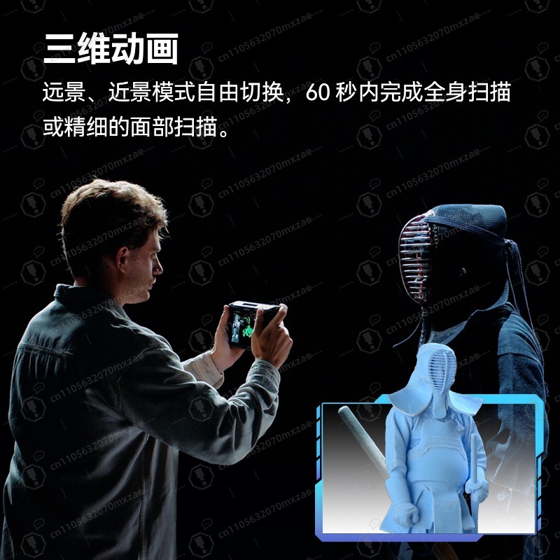 Pemindai 3D Warna Profesional  - Handheld 3D Scanner High Precision ulasan dan harga